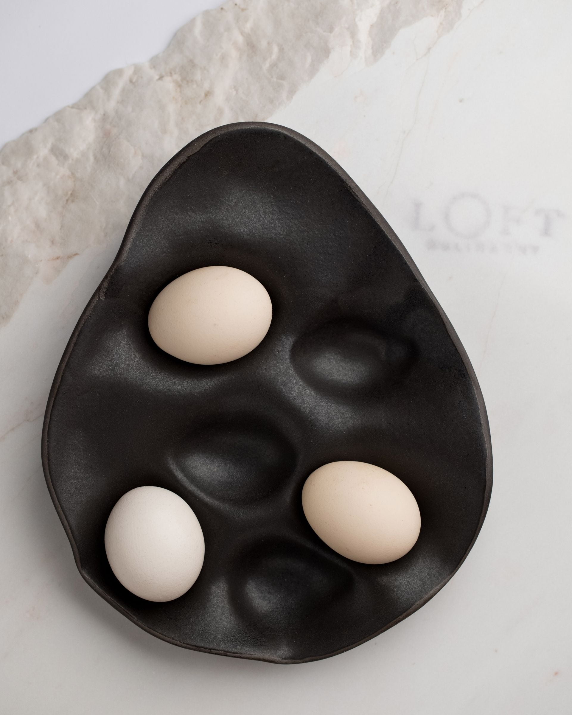 Patera na jaja owalna wykonana ręcznie Loft Kulinarny