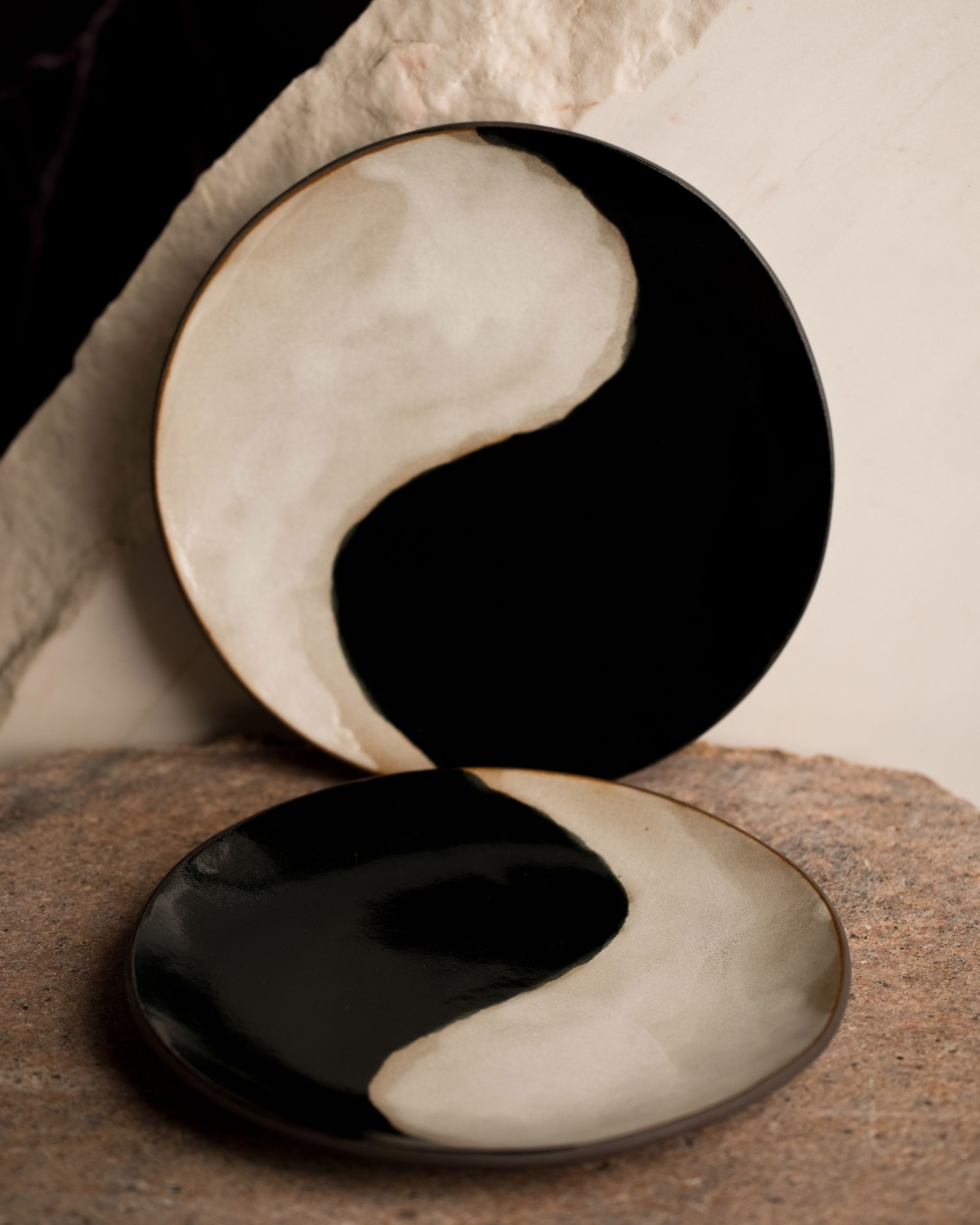 Talerz Równowaga ręcznie robiony Yin Yang Loft Kulinarny