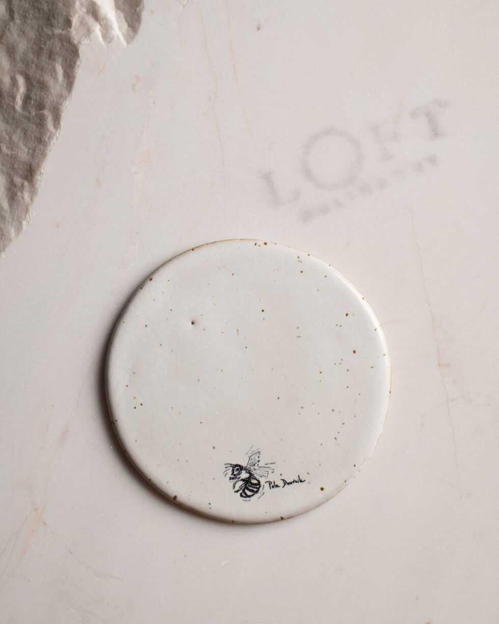 Podkładka ceramiczna pod kubek - Pszczoła Pola Dwurnik