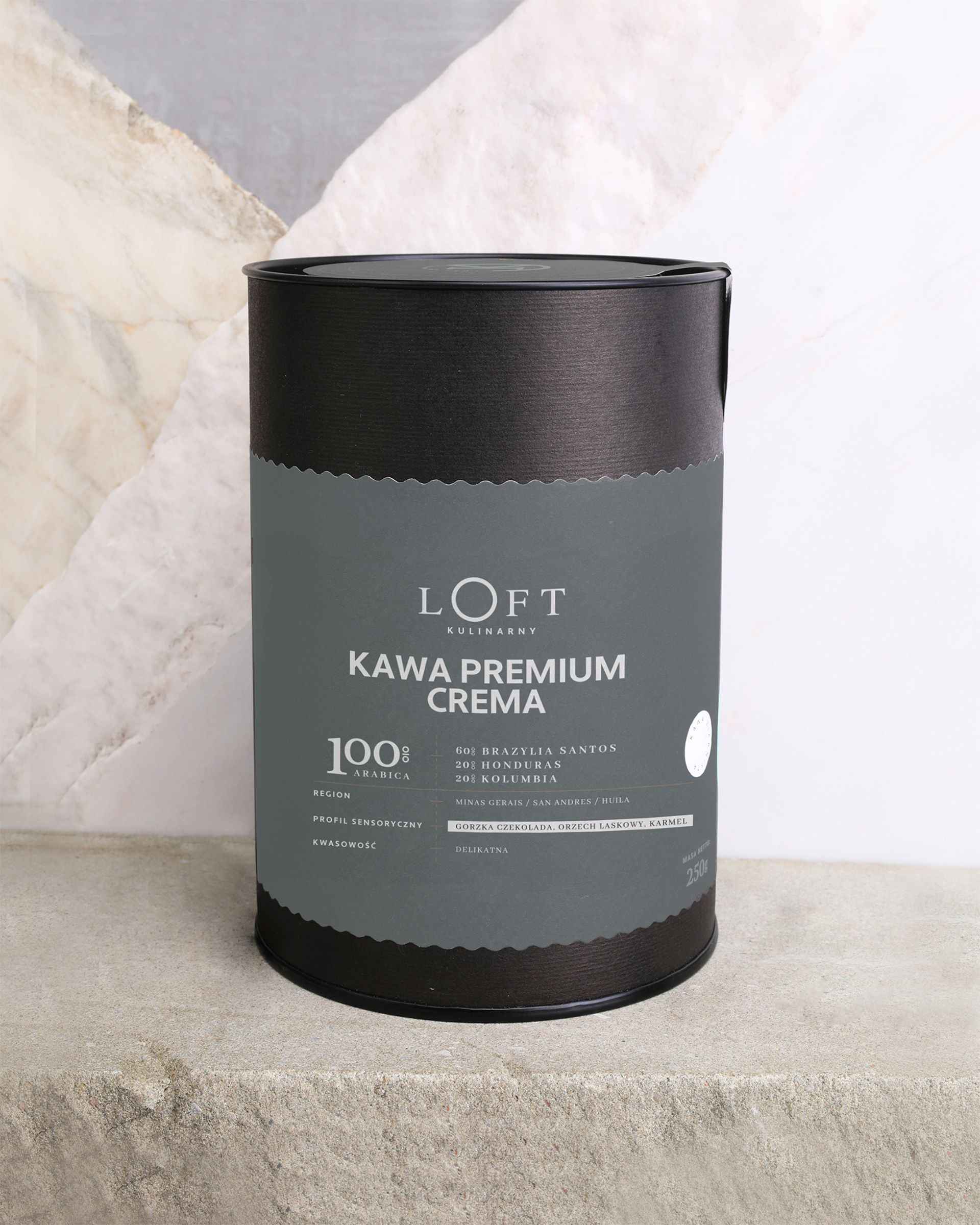 Kawa Premium Crema mielona Loft Kulinarny