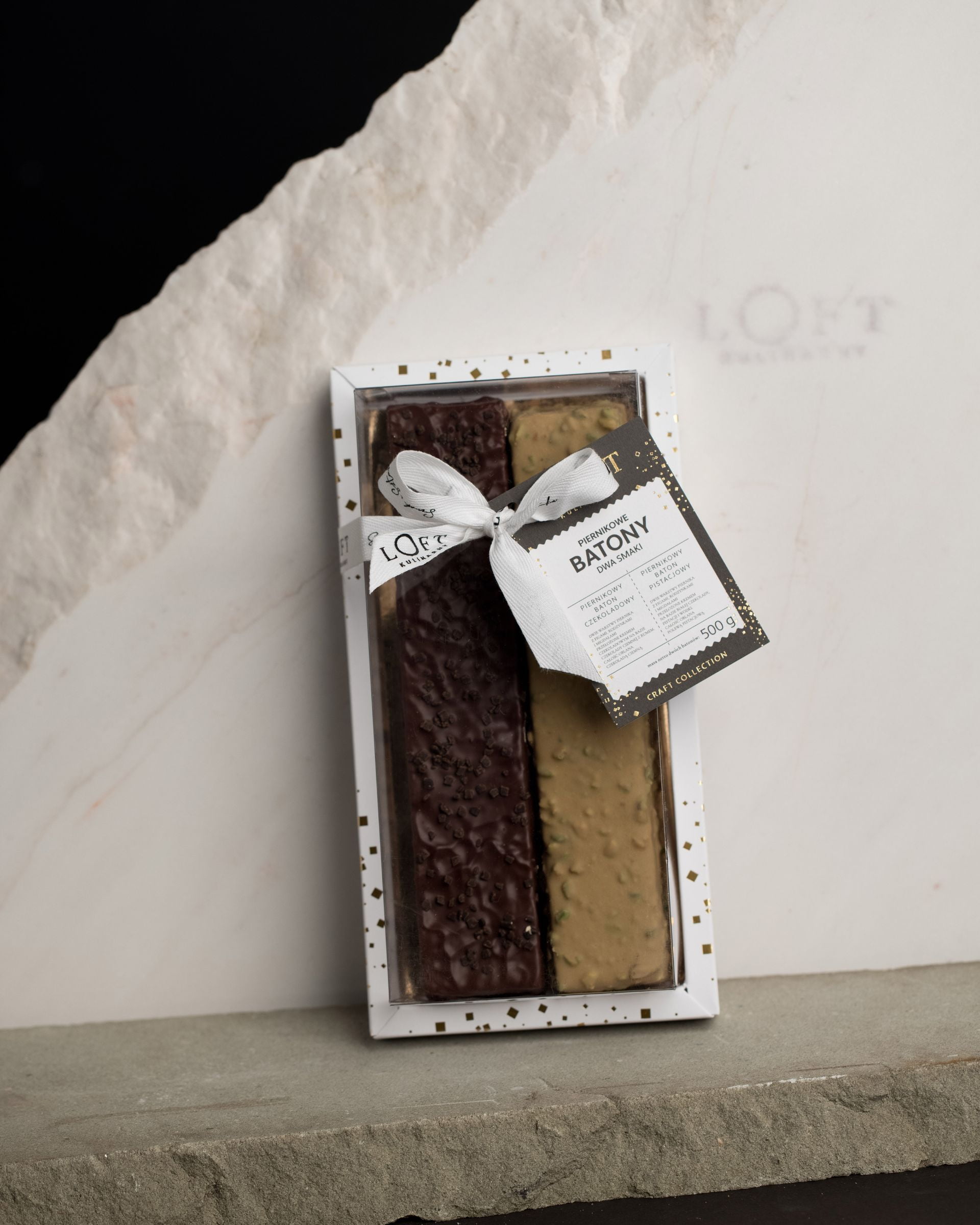 Batony piernikowe czekolada i pistacja Loft Kulinarny