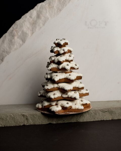 prezent świąteczny choinka z piernika