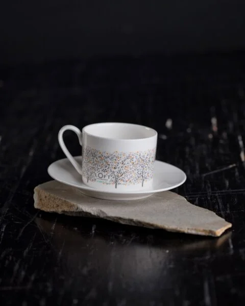 Filiżanka porcelanowa Natalia Olbiński z manufaktury Ćmielów