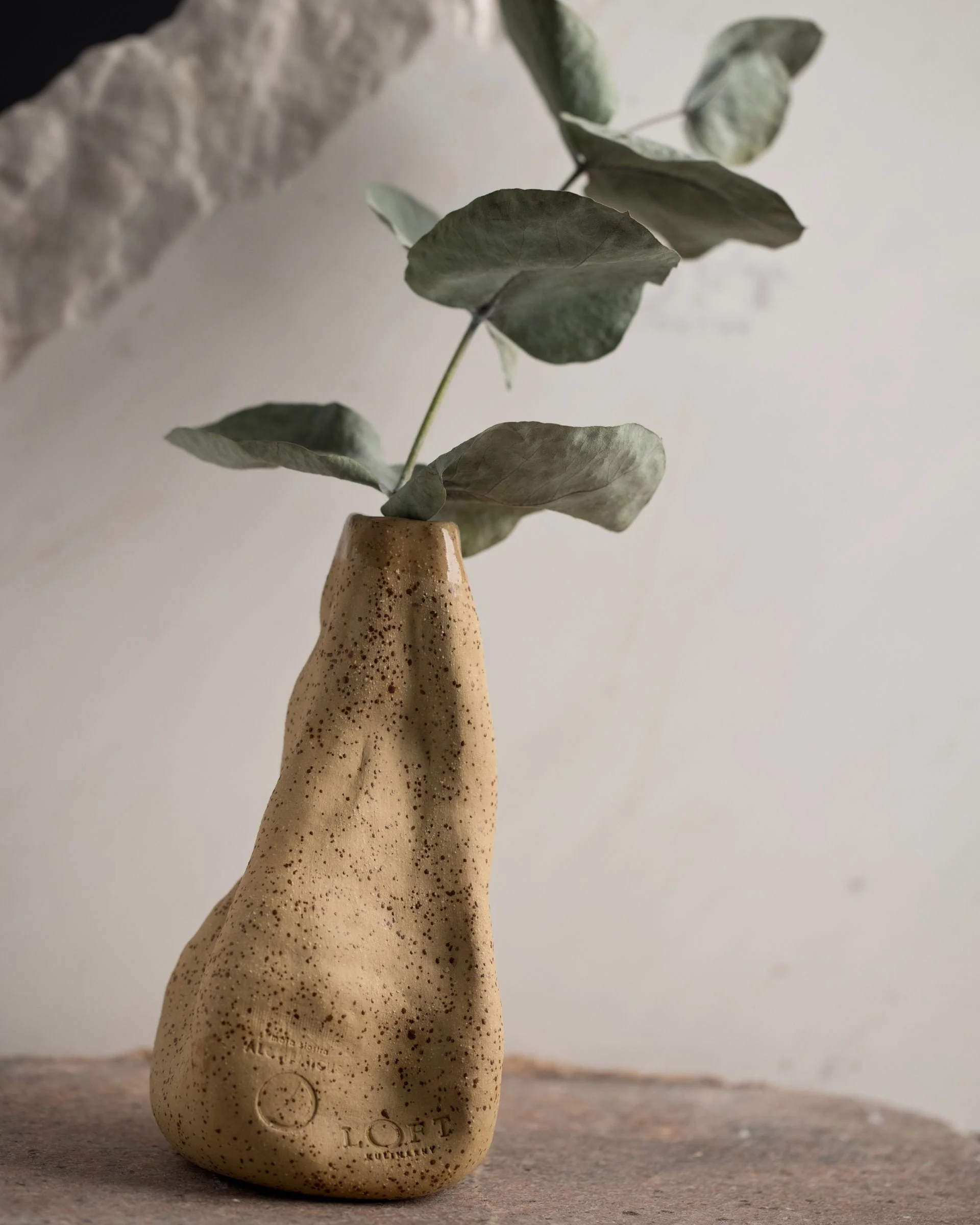 Wazon ceramiczny Mini Unikat 16-18 cm - ręcznie robiony, piaskowy Loft Kulinarny