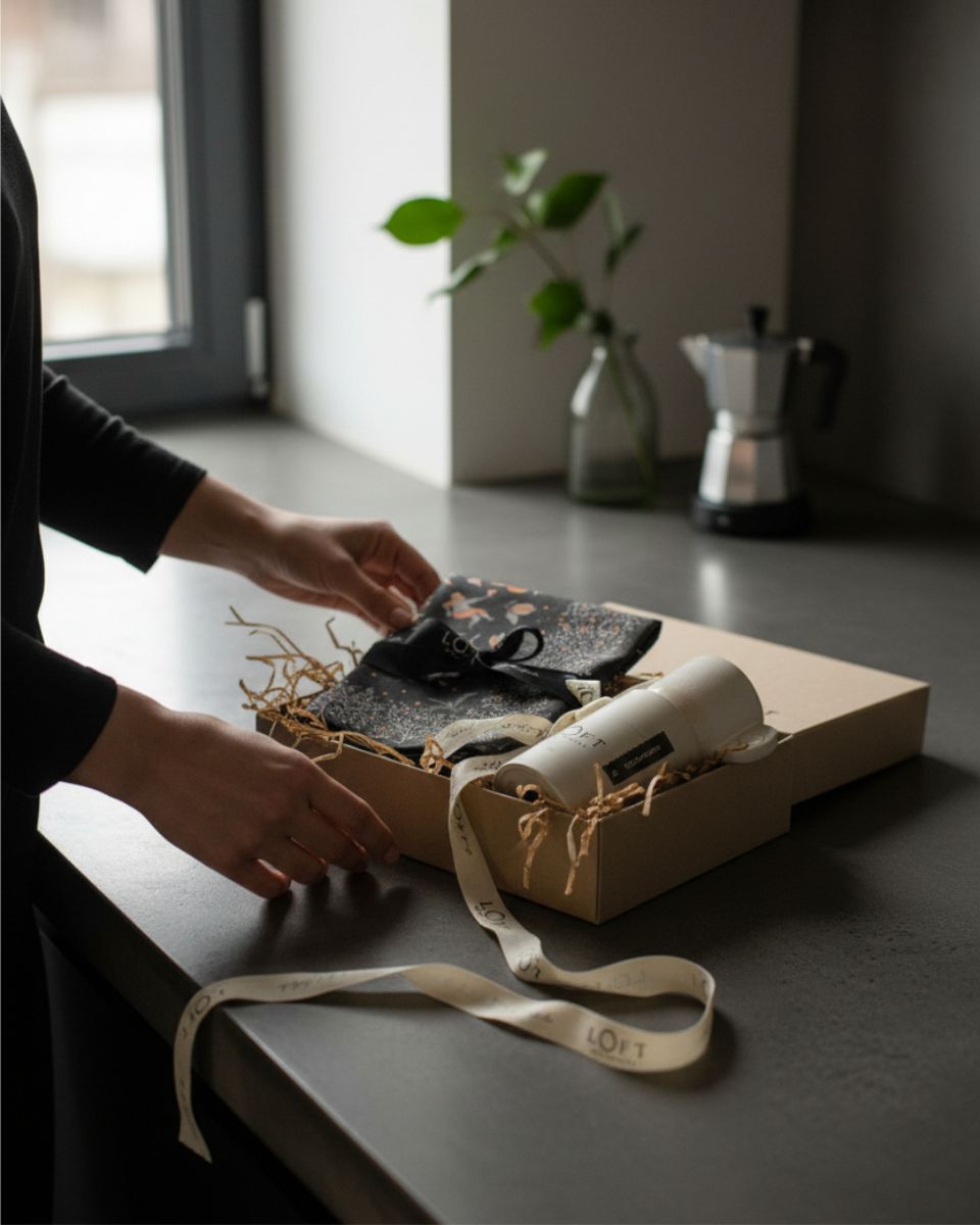 Blog-preznety-na-Walnetynki-zestaw-artystyczny Ciastka kakaowe korzenne w opakowaniu