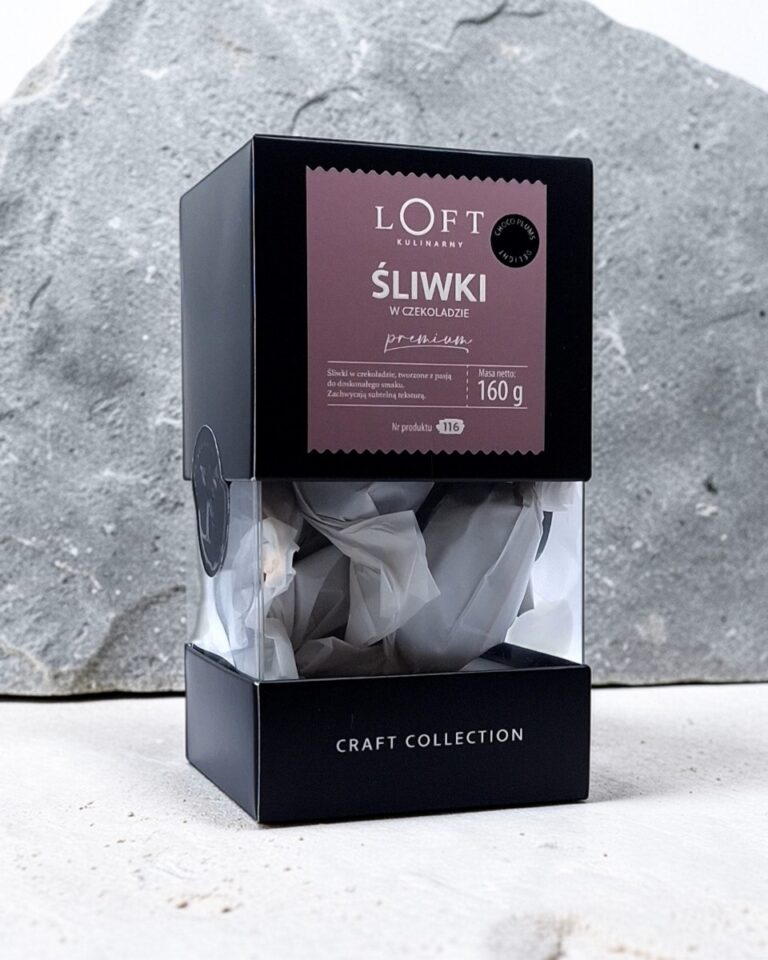 Śliwki w czekoladzie 160 g - suszone śliwki w czekoladowej polewie Loft Kulinarny