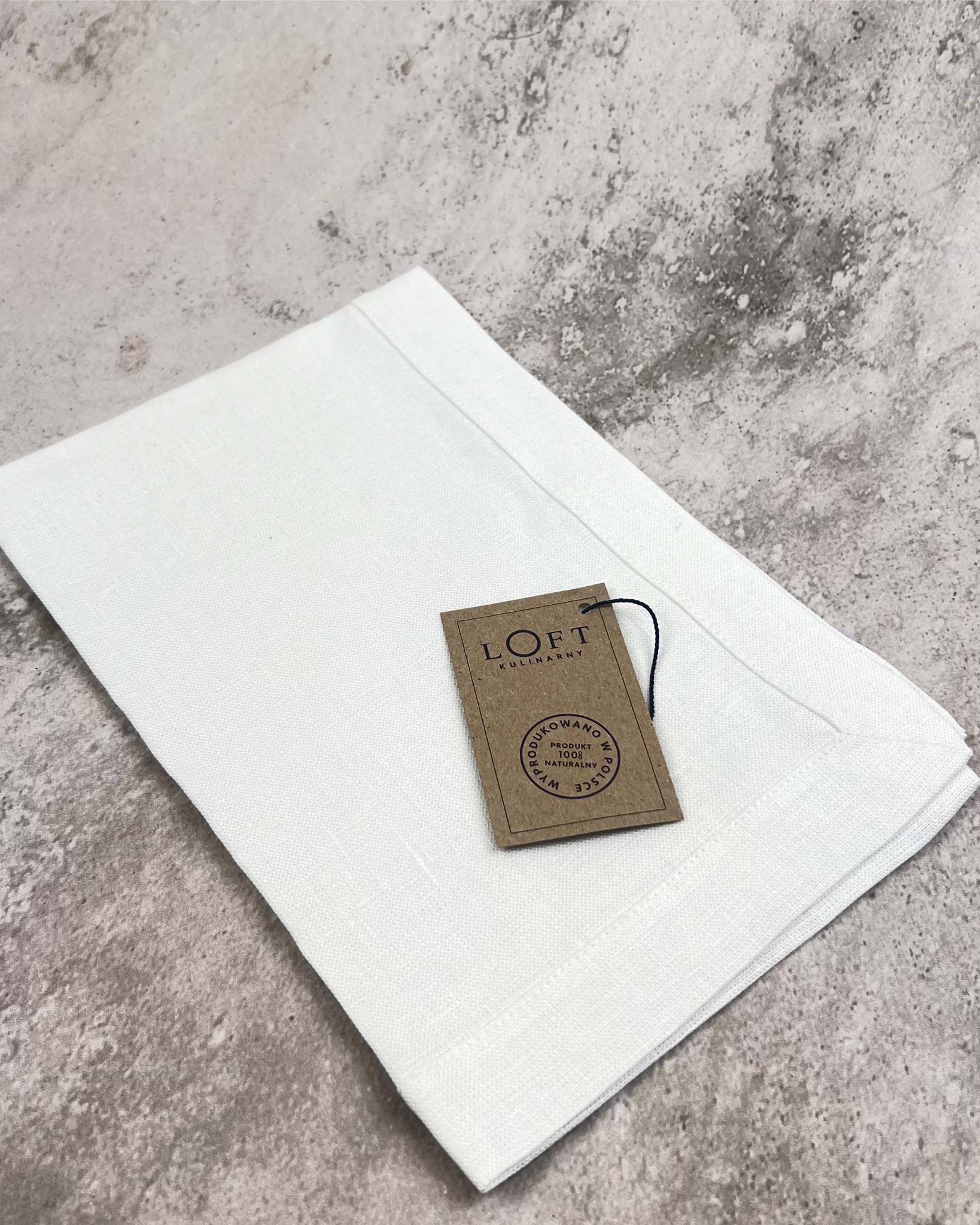 Bieżnik na&nbsp;stół „Mój Mały Raj” – projekt Natalii Olbiński, organiczna bawełna panama