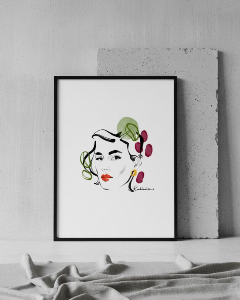 plakat artystyczny no 02 Kobieta ubrana w smak i sztukę