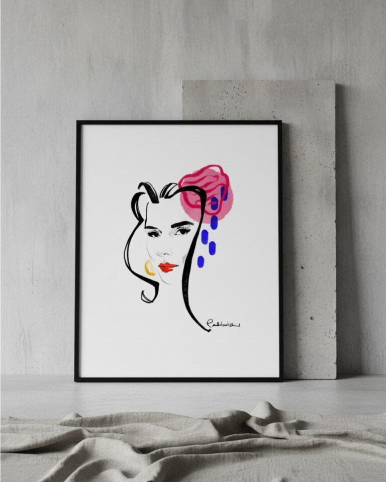 plakat artystyczny no 03 Kobieta ubrana w smak i sztukę