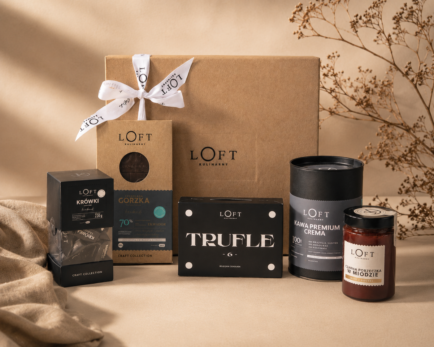 Inspiracje prezentowe LOFT Kulinarny - zestaw prezentowy z produktami premium